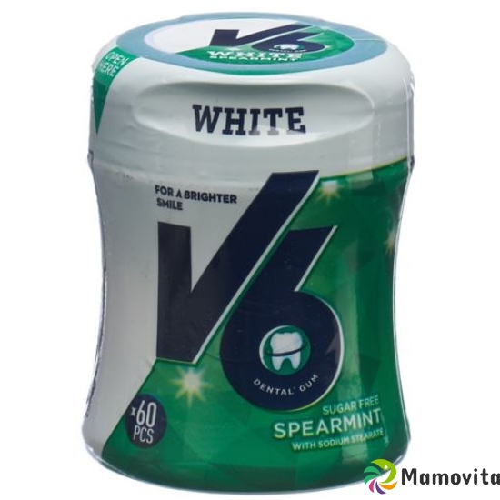 V6 White chewing gum Spearmint Ds 60 pcs buy online