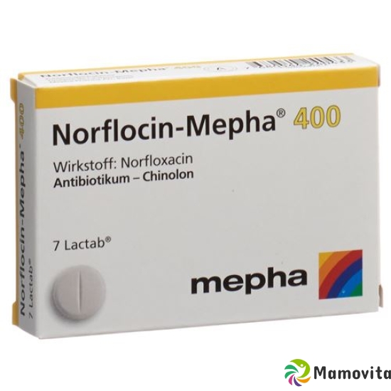 Norflocin Mepha Lacktab 400mg 14 Stück buy online