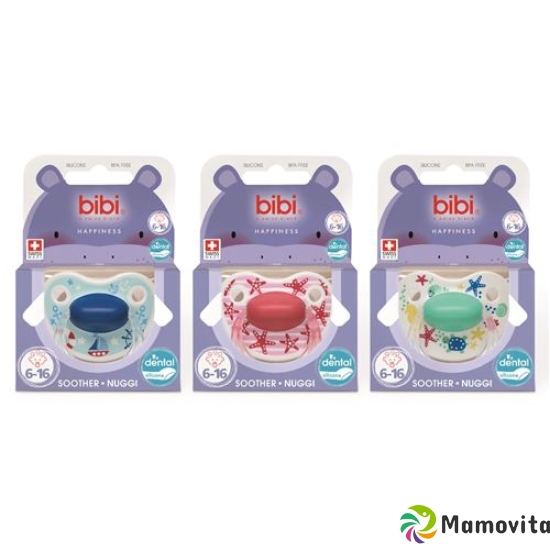 bibi soother Happiness Densil 6-16 ring play with us assorted SV-A buy online