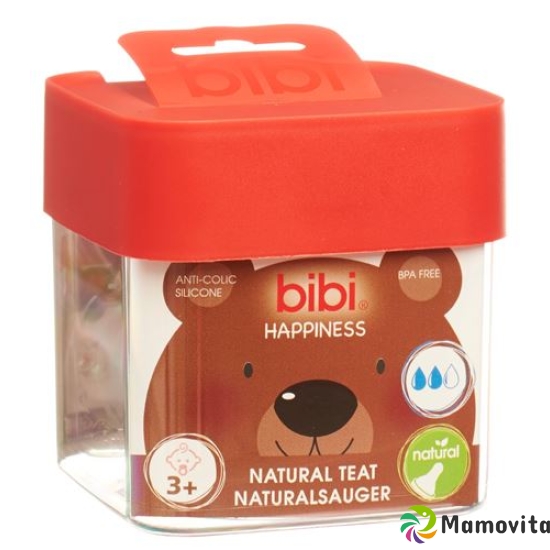 Bibi narrow neck sucker Happiness Natural silicone 3+ M SV-A + B buy online