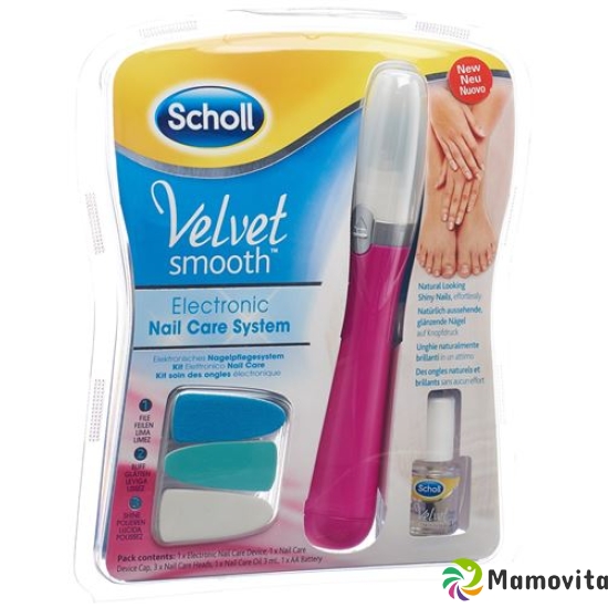 Scholl Velvet Smooth electronically nail care system pink buy online