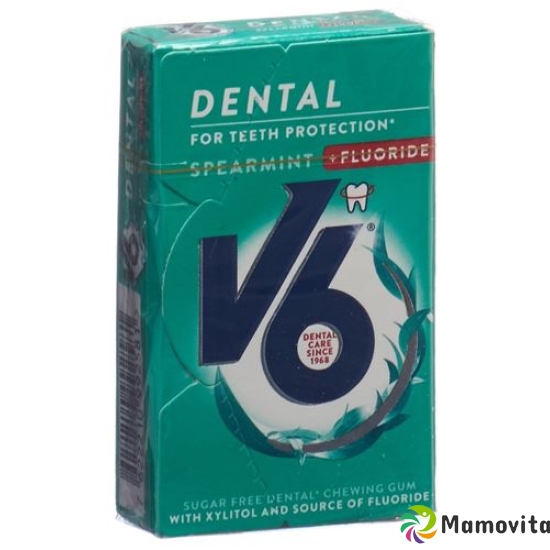 V6 Dental Care Gum Spearmint + fluorides Box buy online