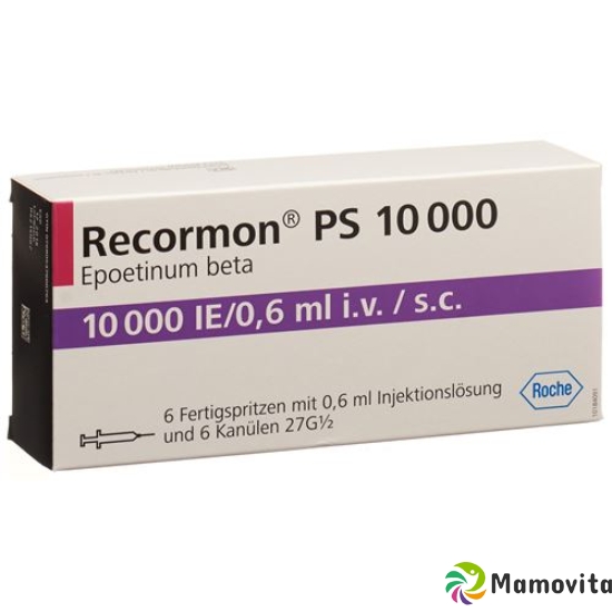 Recormon Ps Injektionslösung 10000 E/0.6ml Fertigspritzen 6 Stück buy online