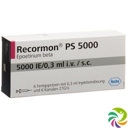 Recormon Ps Injektionslösung 5000 E/0.3ml Fertigspritzen 6 Stück