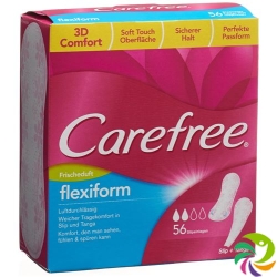 Carefree Cotton Flexiform Fresh 56 pieces