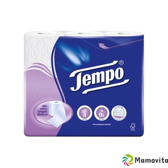 Tempo toilet paper white 4lagig 120 sheets 9 pcs buy online