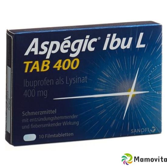 Aspegic ibu L TAB Filmtabl 400 mg of 10 pcs buy online