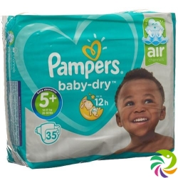 Pampers Baby Dry Grösse 5+ 12-17kg Jun Pl Sparpa 36 Stück