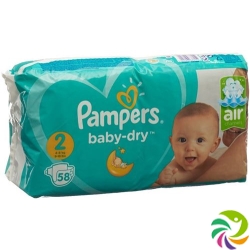 Pampers Baby Dry Grösse 2 3-6kg Mini Sparpack 58 Stück