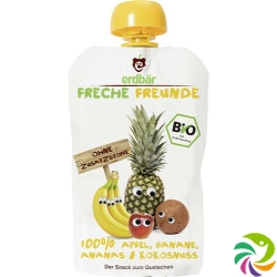 Freche Freunde Quetschmus Apfel, Banane, Ananas & Kokosnuss 100g