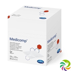 Medicomp Vlieskompressen 10x10cm 4-fach 30g/m2 50x 5 Stück