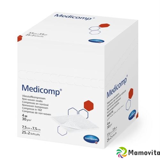 Medicomp Vlieskompressen 10x10cm 4-fach 30g/m2 50x 5 Stück buy online