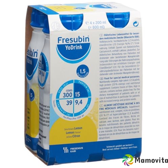 Fresubin Yodrink Lemon 4x 200ml buy online