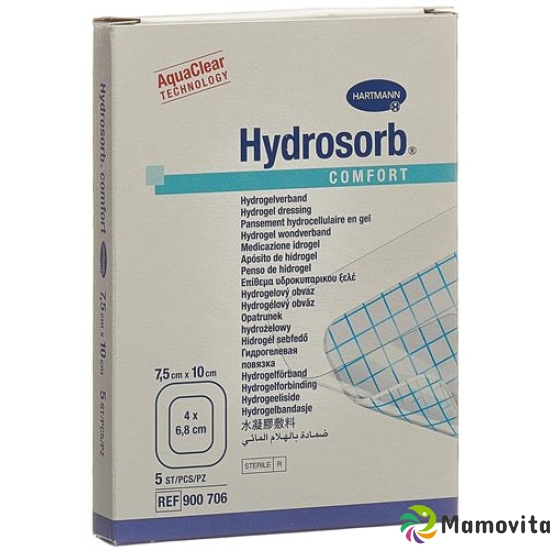 Hydrosorb Comfort Hydrogel 7.5x10cm Steril 5 Stück buy online