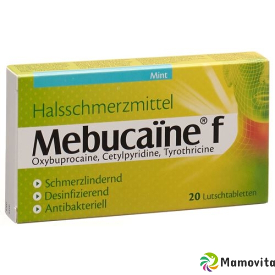 Mebucaine F Lutschtabletten Mint 20 Stück buy online