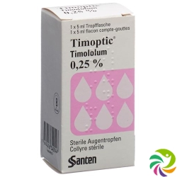 Timoptic Augentropfen 0.25% (neu) Flasche 5ml