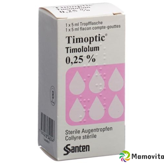 Timoptic Augentropfen 0.25% (neu) Flasche 5ml buy online