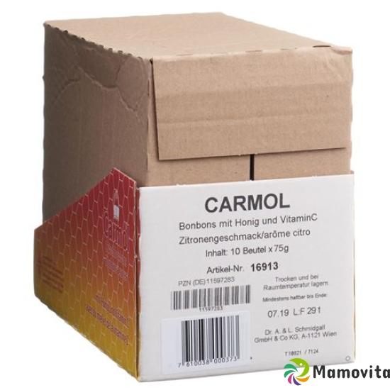 Carmol Lutschbonbons Zitrone Beutel 75g buy online