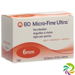 BD Micro-Fine Ultra Pen-Nadel 0.25x6mm 100 Stück