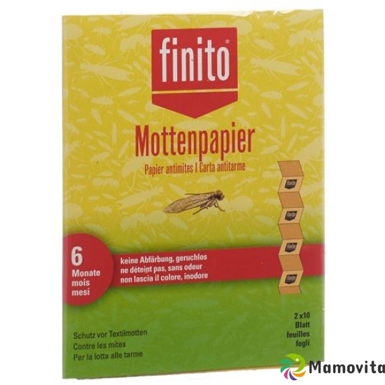 Finito Mottenpapier (neu) 2x 10 Stück buy online