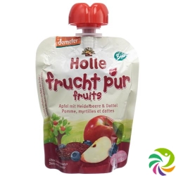 Holle Pouchy Apfel mit Heidelb&dattel 90g