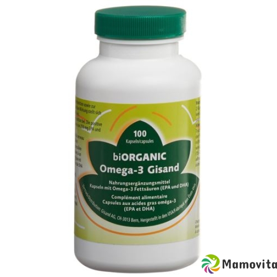 Biorganic Omega-3 Gisand Kapseln (neu) Dose 100 Stück buy online