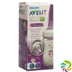 Avent Philips Natural Bottle 260ml Hippo