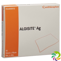 Algisite Ag Alginat Kompressen 10x10cm 10 Stück