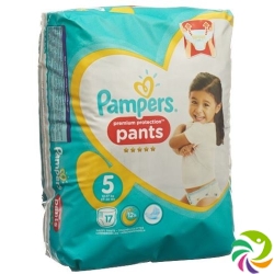 Pampers Prem Prot Pan Grösse 5 12-17kg Juni Trag 17 Stück