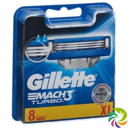 Gillette Mach3 Turbo 3D System blades 8 pieces