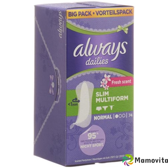 Always Slipeinlage Slim Multiform Fresh Vor 74 Stück buy online