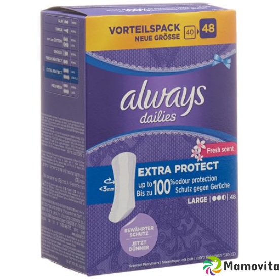 Always Slipeinlage Extra Prot Large Fre Vor 48 Stück buy online