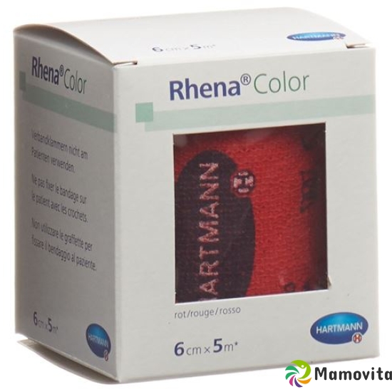 Rhena Color Elastic Bandages 6cmx5m Red buy online