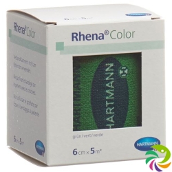 Rhena Color Elastic Bandages 6cmx5m Green