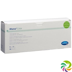 Rhena Color Elastische Binden 6cmx5m Bl Off 10 Stück