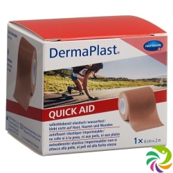 Dermaplast Quickaid 6cmx2m skin-coloured