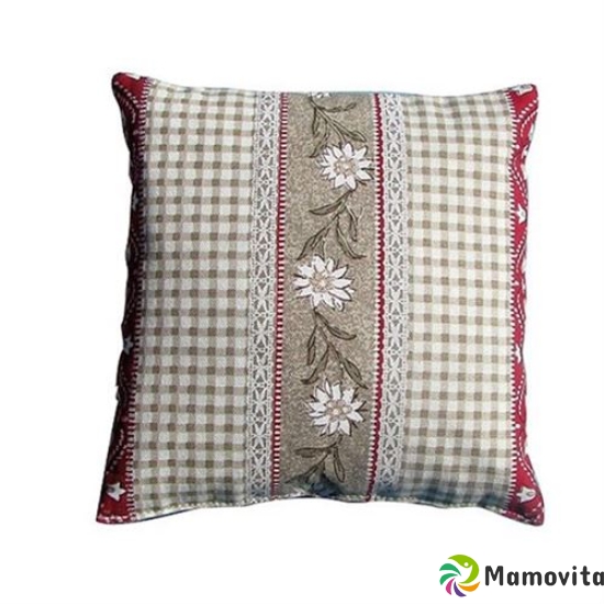 Sky green rapeseed cushion 20x20cm Edelweiss check buy online