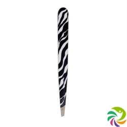 Hausmann Tweezers Slanted Zebra Wildlife Design