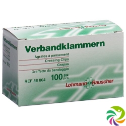 L&r Verbandklammern Hautfarben 100 Stück