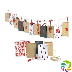 Herboristeria Adventskalender-Set Schwa-weiss-gold