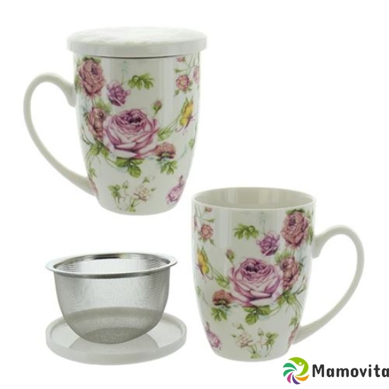 Herboristeria Roses mug with strainer buy online