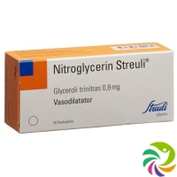 Nitroglycerin Streuli Kaukaps 0.8mg 30 Stück