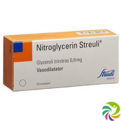 Nitroglycerin Streuli Kaukaps 0.8mg 30 Stück