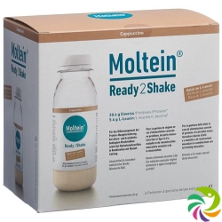 Moltein Ready2shake Cappuccino 6 Flasche 24g