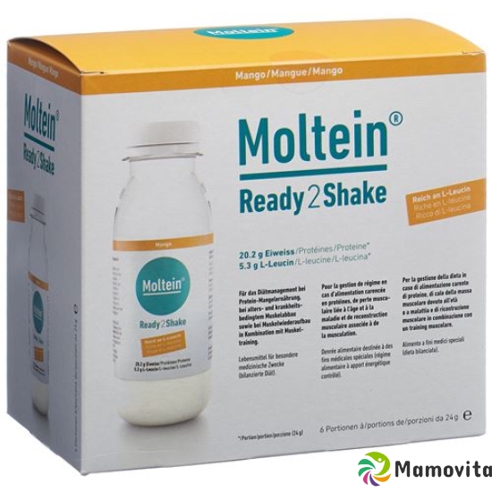 Moltein Ready2shake Mango 6 Flasche 24g buy online