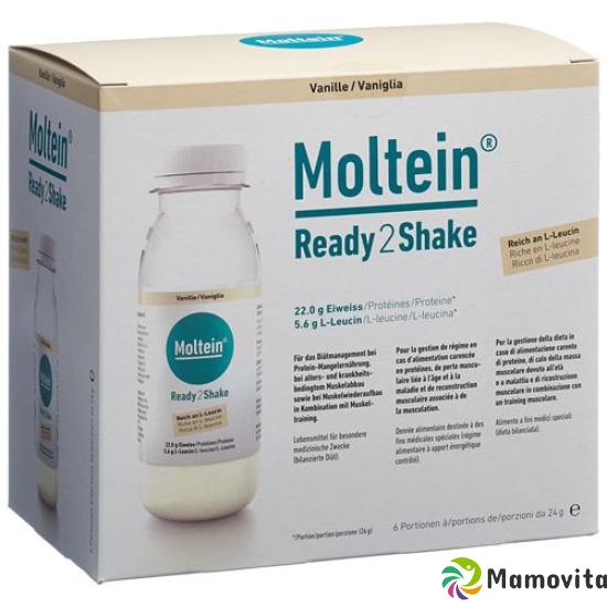 Moltein Ready2shake Vanille 6 Flasche 24g buy online