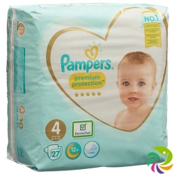 Pampers Prem Prot Grösse 4 9-14kg Maxi Einzelp 27 Stück