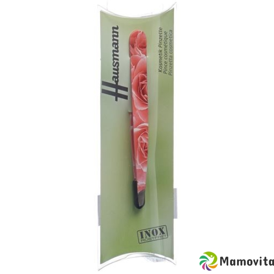 Hausmann Tweezers Slanted Roses Pink Design Roses buy online