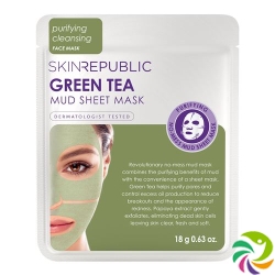 Skin Republic Green Tea Mud Sheet Face Mask Beutel