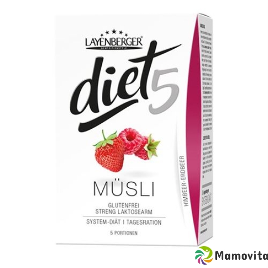 Layenberger Diet5 Muesli Himbeer-Erdbeer 5x 45g buy online